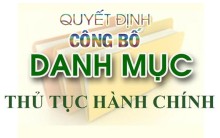 Quyết định công bố Danh mục thủ tục hành chính sửa đổi, bổ sung; thủ tục hành chính thay thế thuộc thẩm quyền giải quyết của Sở Y tế